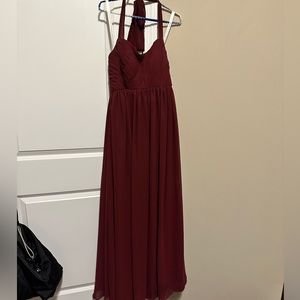 Azazie Size 10 Burgundy Bridesmaids Dress